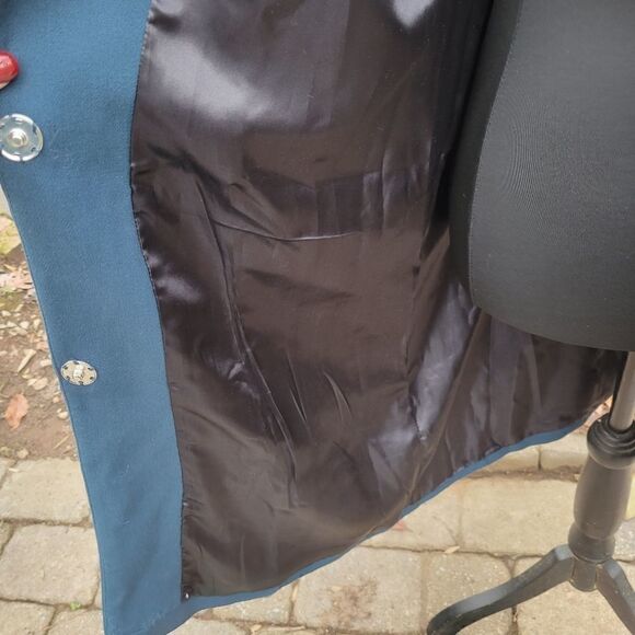 Bagatelle Heritage Blue Long Coat Size Large - Picture 9 of 11